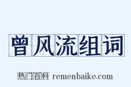 曾风流组词是什么意思的图片